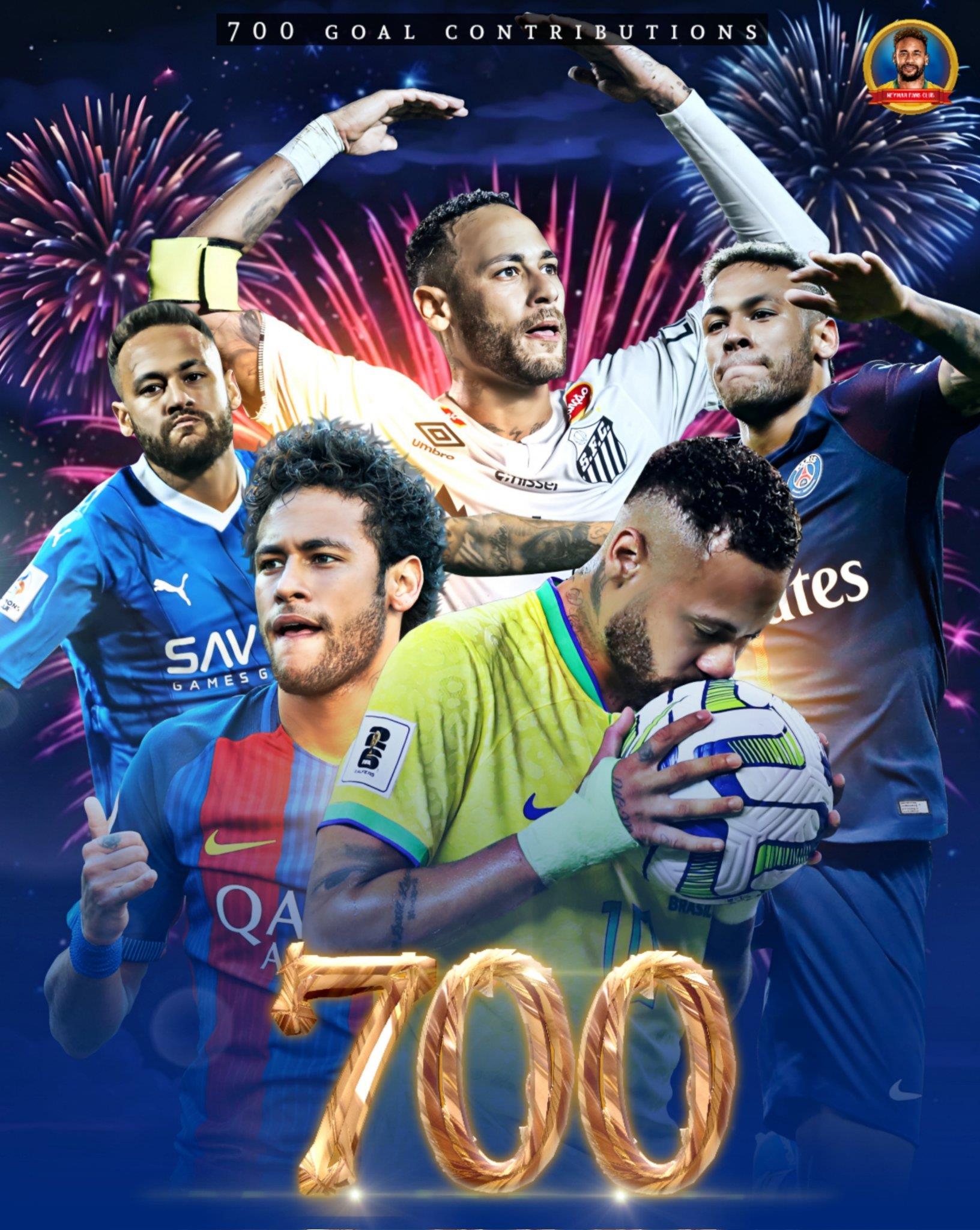 Cột mốc! Neymar đã ghi bàn thắng quyết định tại giải đấu Brazil, kiến tạo 700 bàn thắng trong 732 trận đấu trong sự nghiệp